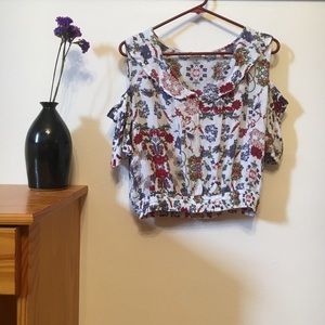 Boho off-the-shoulder blouse